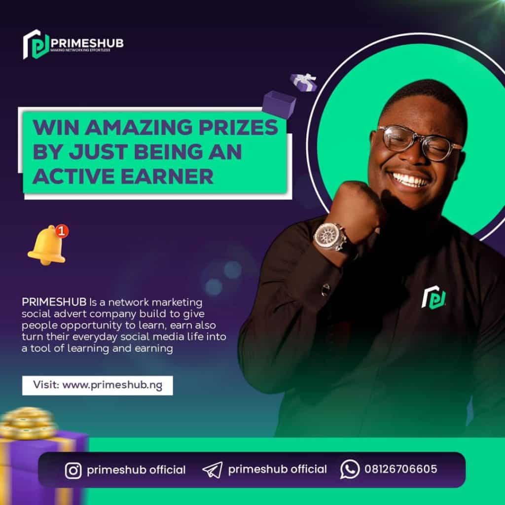 Win Amazing Prized on Primeshub
