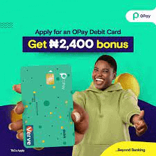 Apply for your Card and Get 2,400 Naira Bonus