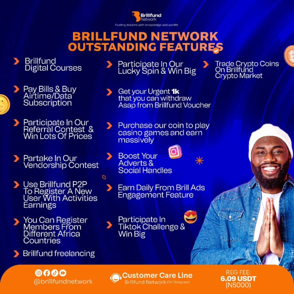 BrillFund Network Features