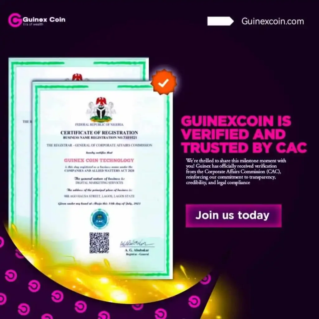 Guinex Coin Review: CAC
